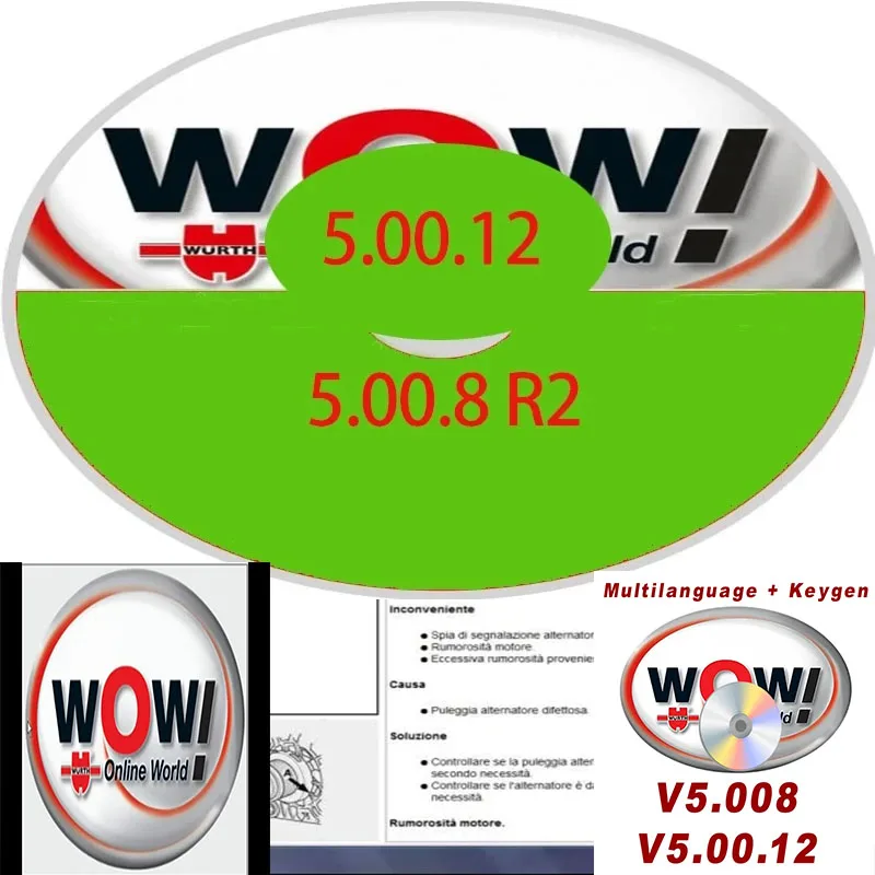 

2024 Hot sale For V5.00.12 WOW 5.00.8 R2 Car Software Multi-languages with Kengen For Tcs Multi-diag Cars Software Repair Data