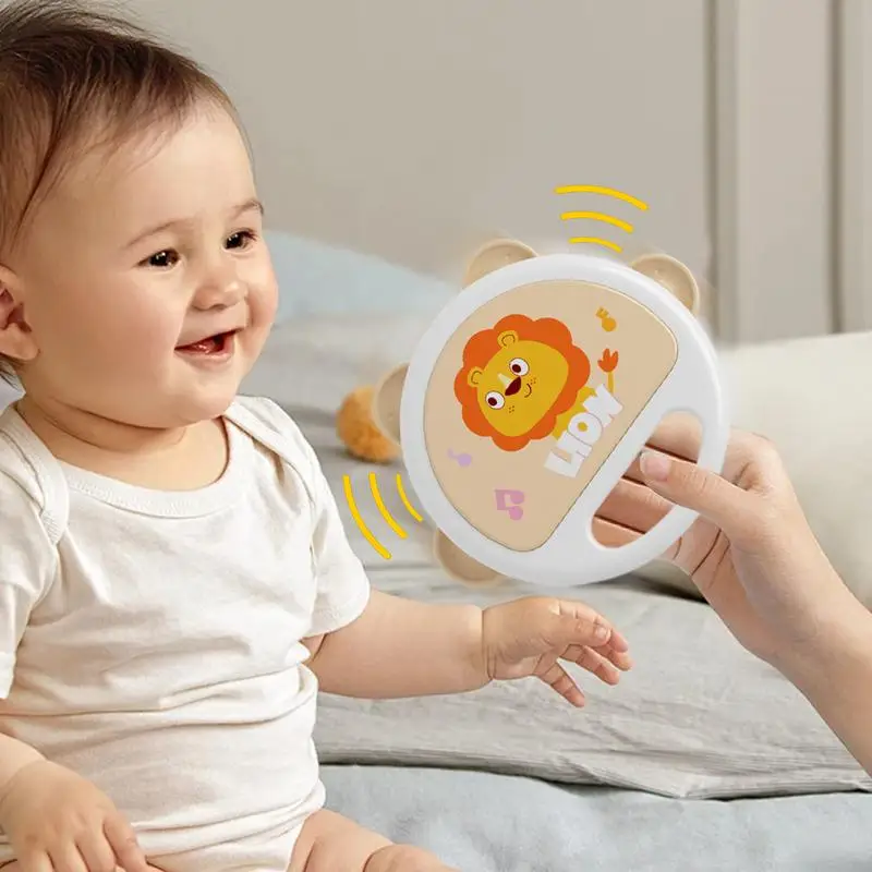 Tambourine Toy Lion Children Clapping Tambourine Musical Instruments KidsDrum & Percussion Instruments For Helps Children Learn