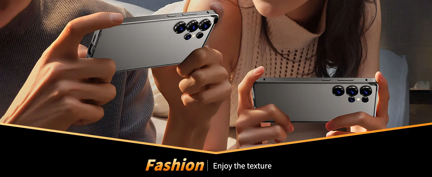 Luxury Aluminum Frame Case for Samsung Galaxy S25 Ultra  S24 Plus - Hybrid Silicone Bumper Protective Accessory