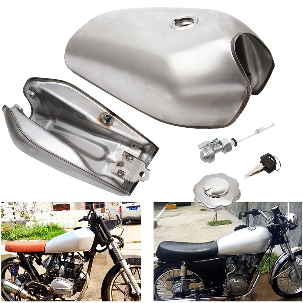 Винтажный топливный бак 9 л гал для Honda CG125 CG125S CG250 Универсальный подходит Кафе Racer