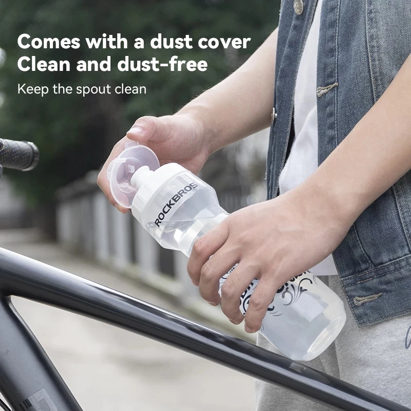 Bicycle Water Bottle 750ml with Holder Cage Sports Running Riding Camping Hiking Kettle Leak-proof Bike Bottle Cage