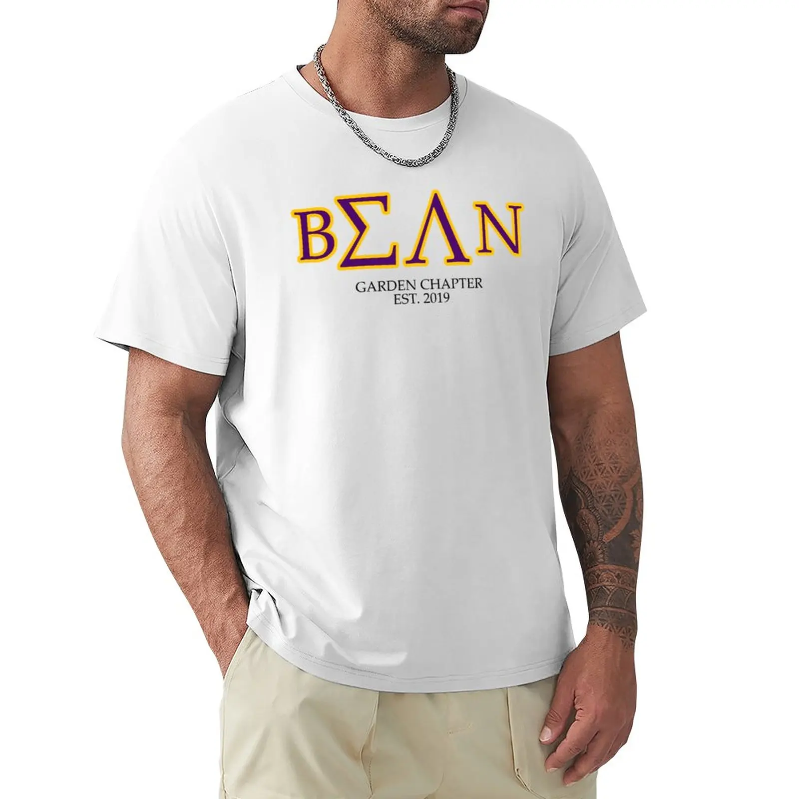 

ΒΣΛN - Garden Chapter - Greek Lettering T-Shirt sweat shirts anime clothes black t shirt mens champion t shirts