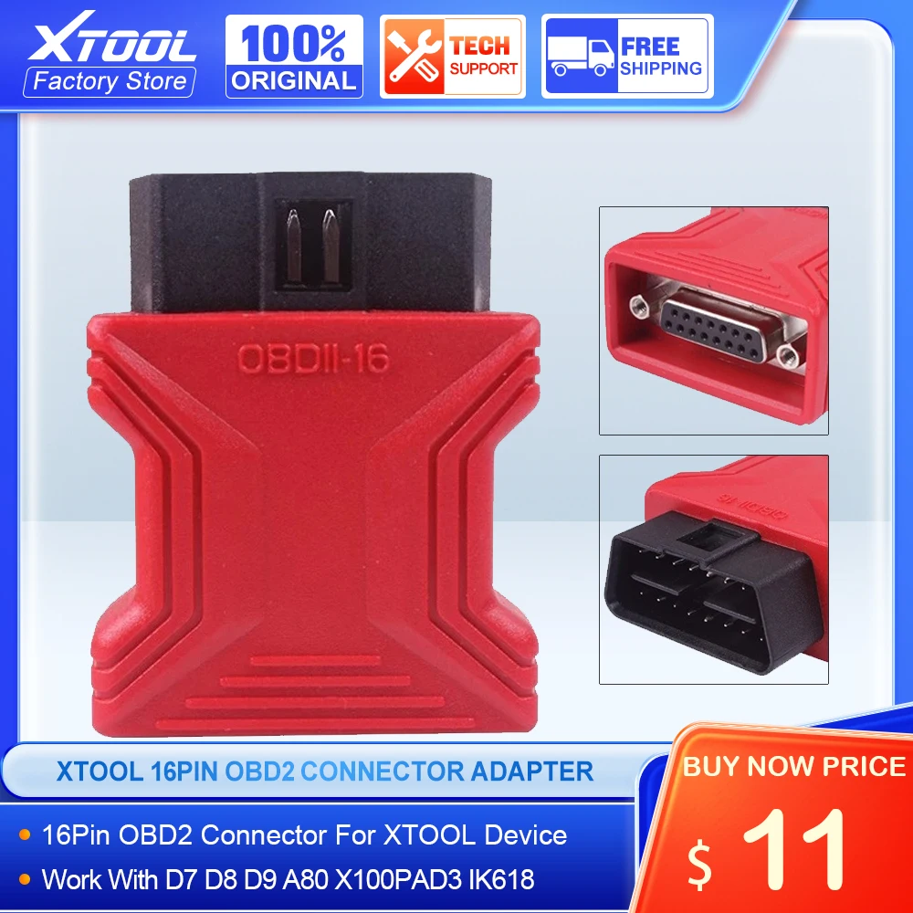 XTOOL 16pin OBD2 Connector For X100 PAD XTOOL Diagnostic Tool Adapter