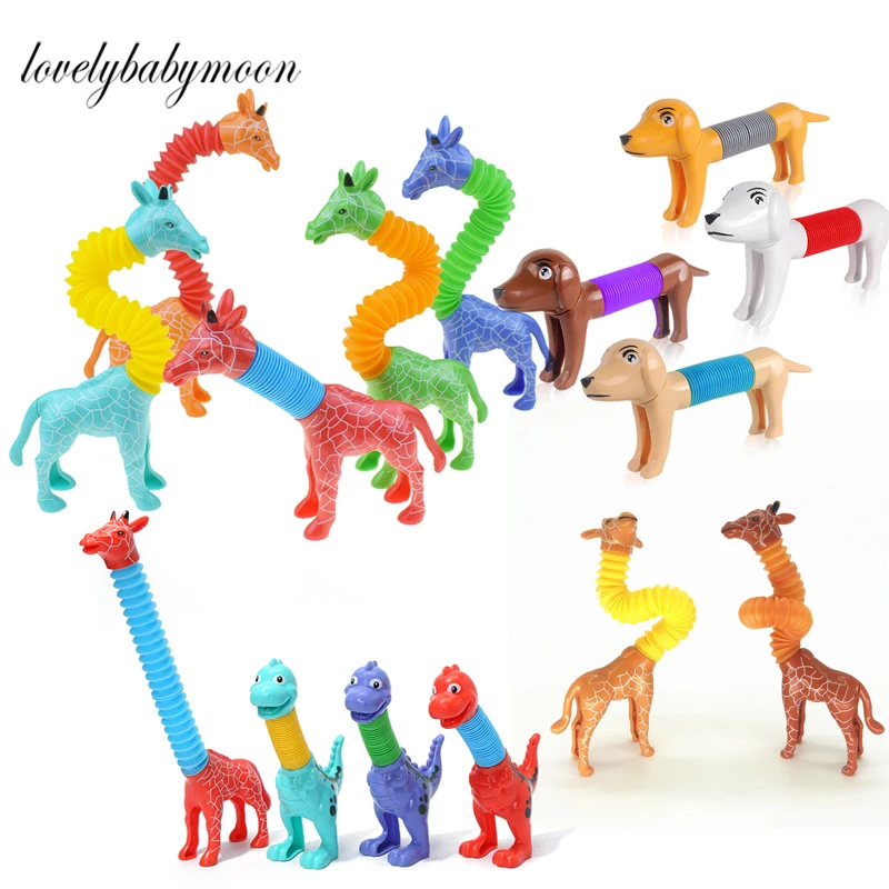 NewGiraffePopTubesToysKidsSensoryLearningToyStressRelief