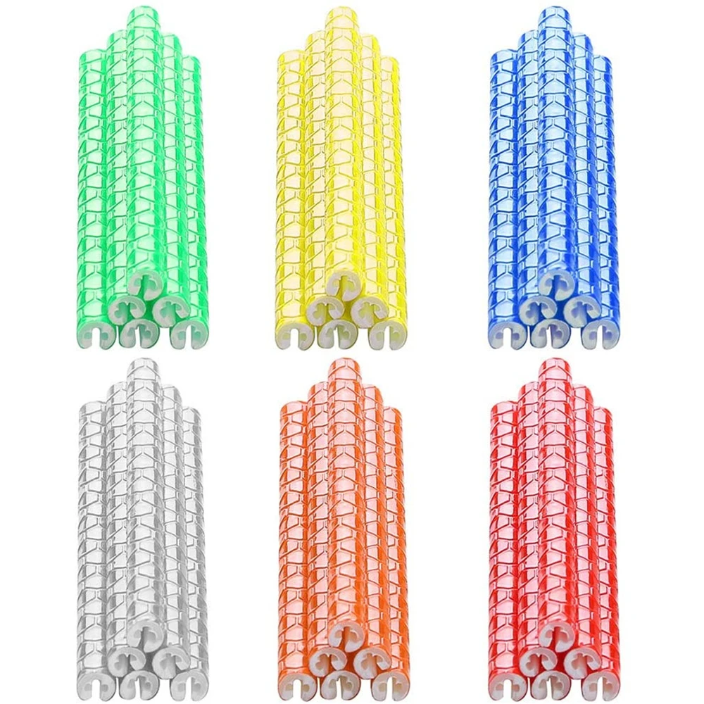 12PCS/Bag Bicycle Wheel Spokes Reflective Sticker Tube Strip Warning Light DIY 7.5cm MTB Cycling Reflector Reflective Safety Kit