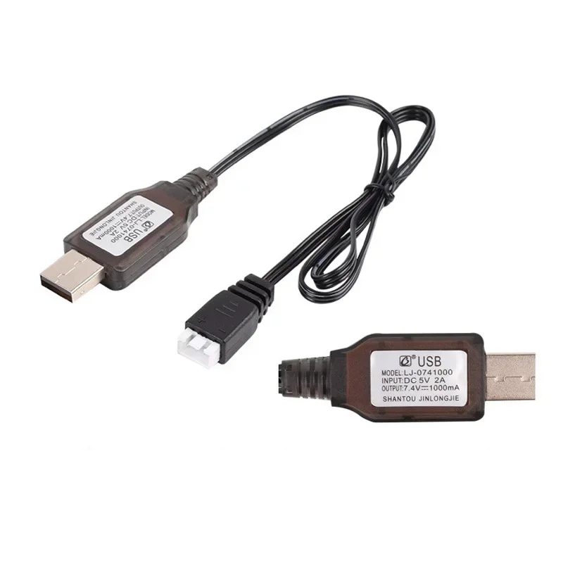 thumbnail image 2 of 7.4V USB Charger Cable With SM-3PIN Plug Compatible RC Car Tank 1 2 of 13