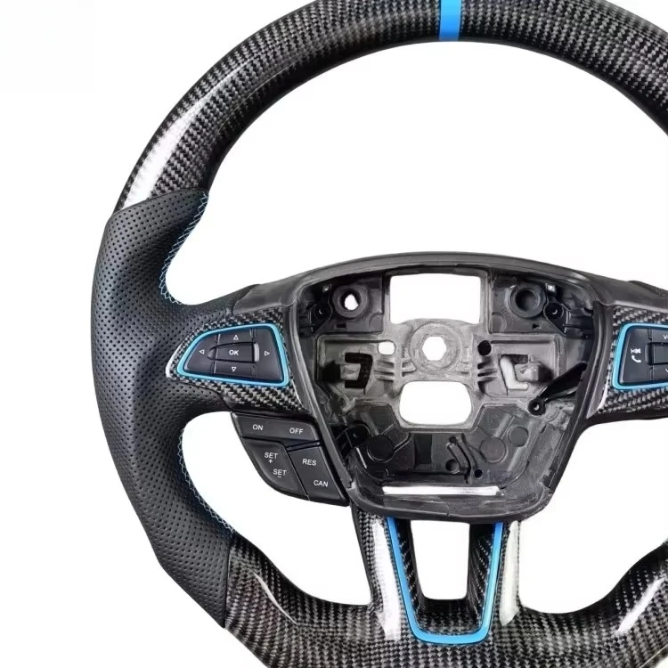 포커스 MK3 맞춤형 리얼 카본 파이버 스티어링 휠