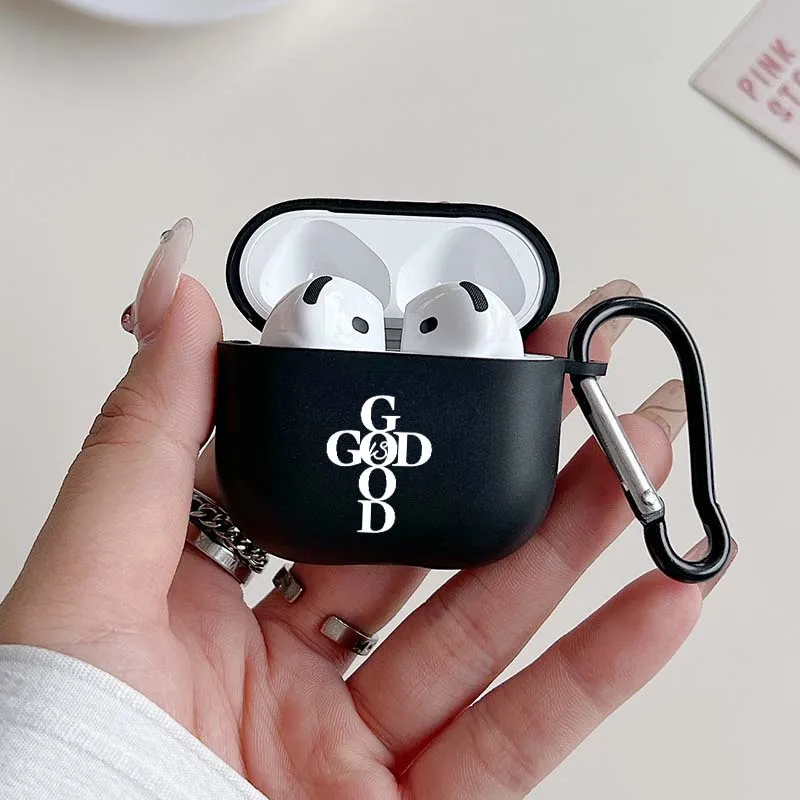 Black Airpod Case Cover for AirPods 1 2 3 4 Pro