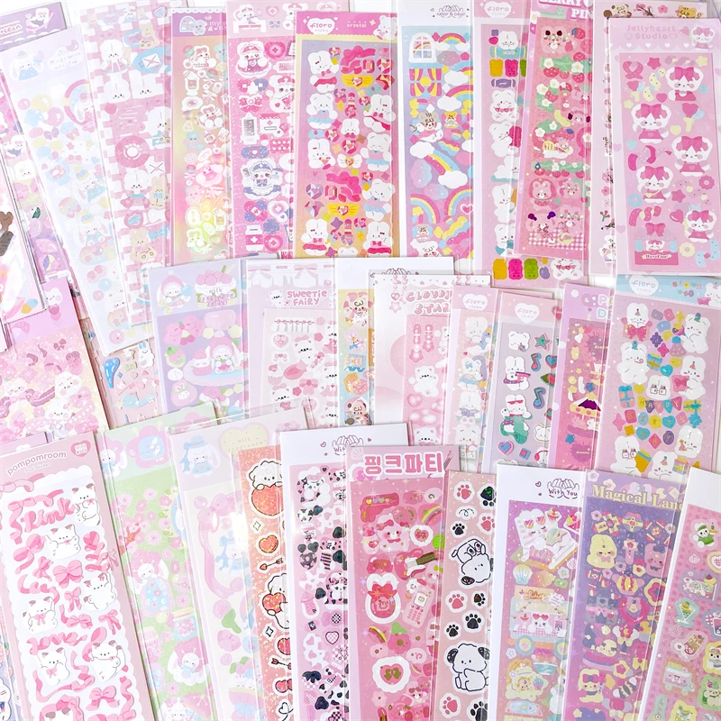

Gamilike 6pcs/8pcs/10pcs Whole Set Series Decorative Stickers Idol Card Photo Album Diary Scrapbooking Sticker Korean Stationery