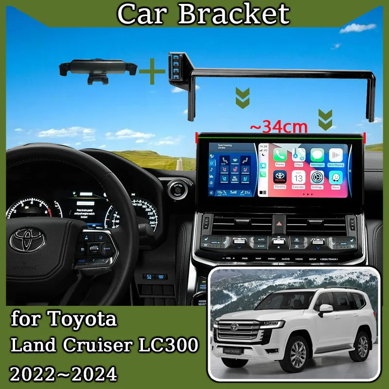 Universal Car Mount Phone Holder with Screen Fixed Bracket and Gravity Stand
