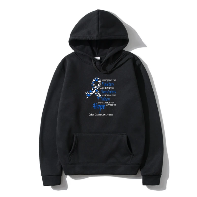 

Colon cancer awareness - Never ever giving up hope women's fashion Outerwear