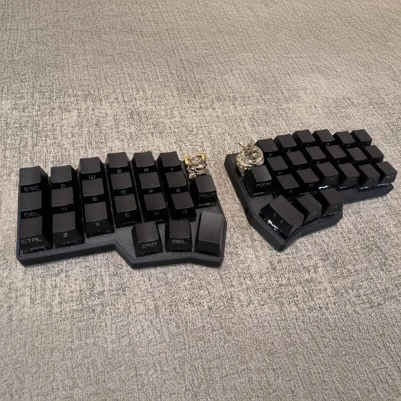 Corne V4 분할 키보드 키트, 인체공학 맞춤형 단일 모듈 지지대 VIA 유선 기계식 키보드 키트, 사무실 액세서리용