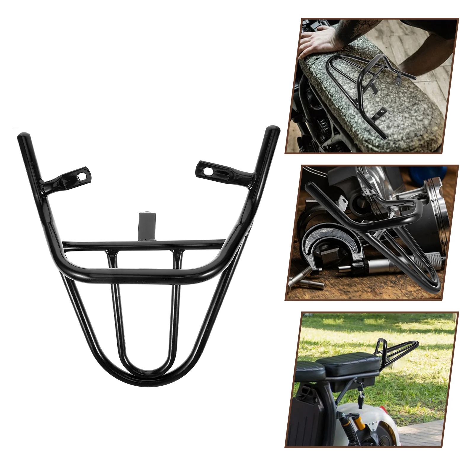 

Iron Cargo Rack Multi-function Back Holder Professional Motorbike Carrier Rack