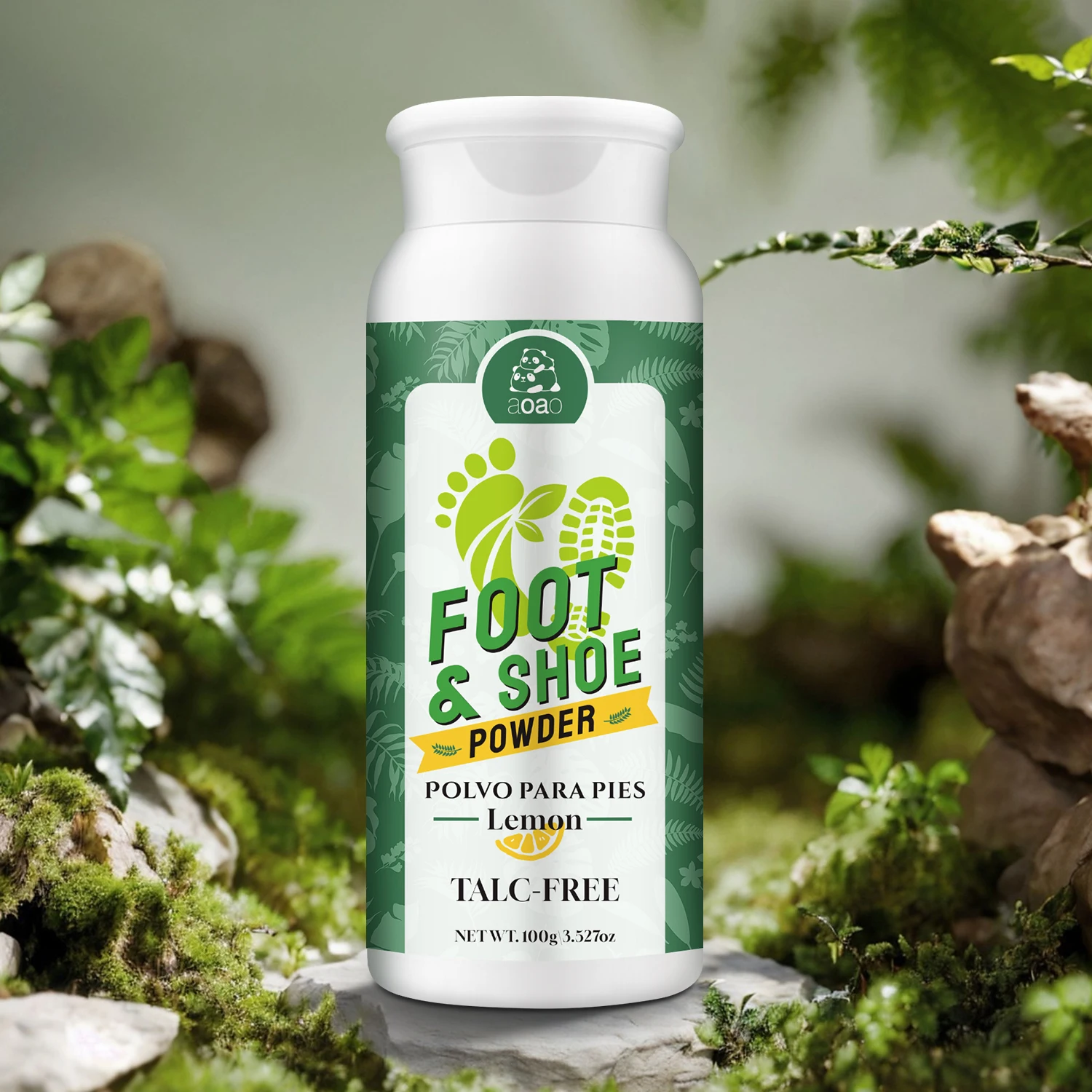Foot Deodorizing Powder Contains Corn Starch, Silica, And Lemon for a Refreshing, Long-Lasting Fragrance; Shoe Deodorant Powder.