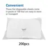 200 Pieces Massage Headrest Covers Soft Nonwoven Non Sticking Flat Face Rest Cover for Massage Table Chair SPA Bed 4
