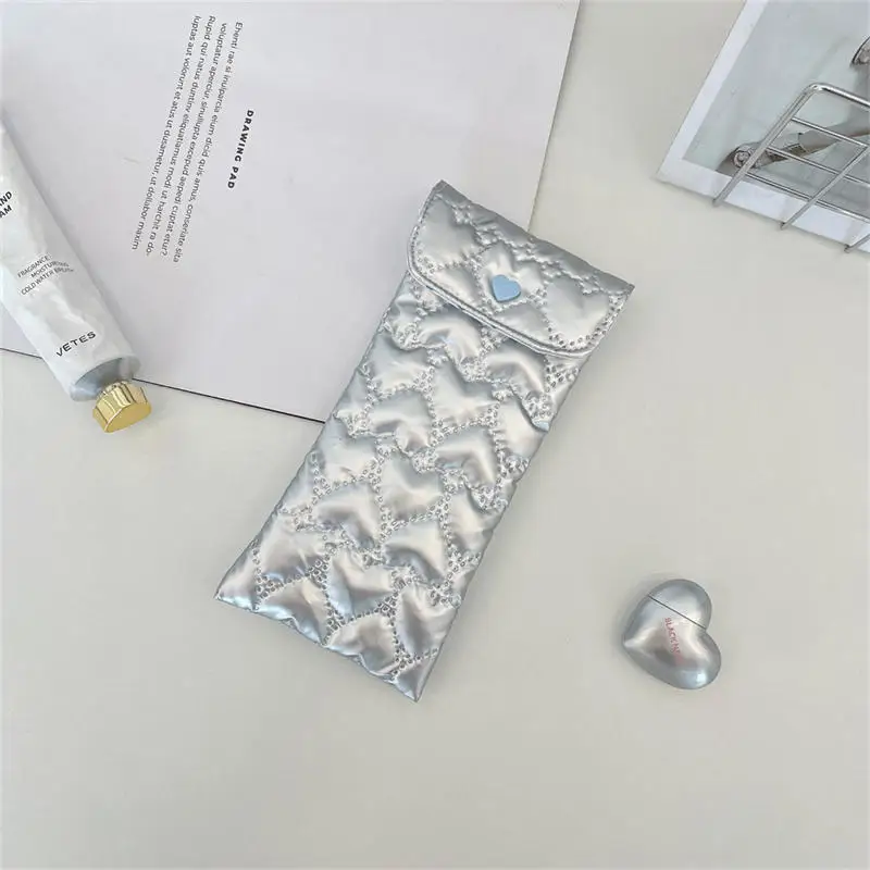Brillenetui mit Schleife für Damen, tragbar, mit Baumwolle gepolstert, Anti-Quetsch-Sonnenbrillen-Aufbewahrungstasche, niedliche Brillentasche – Detail 13