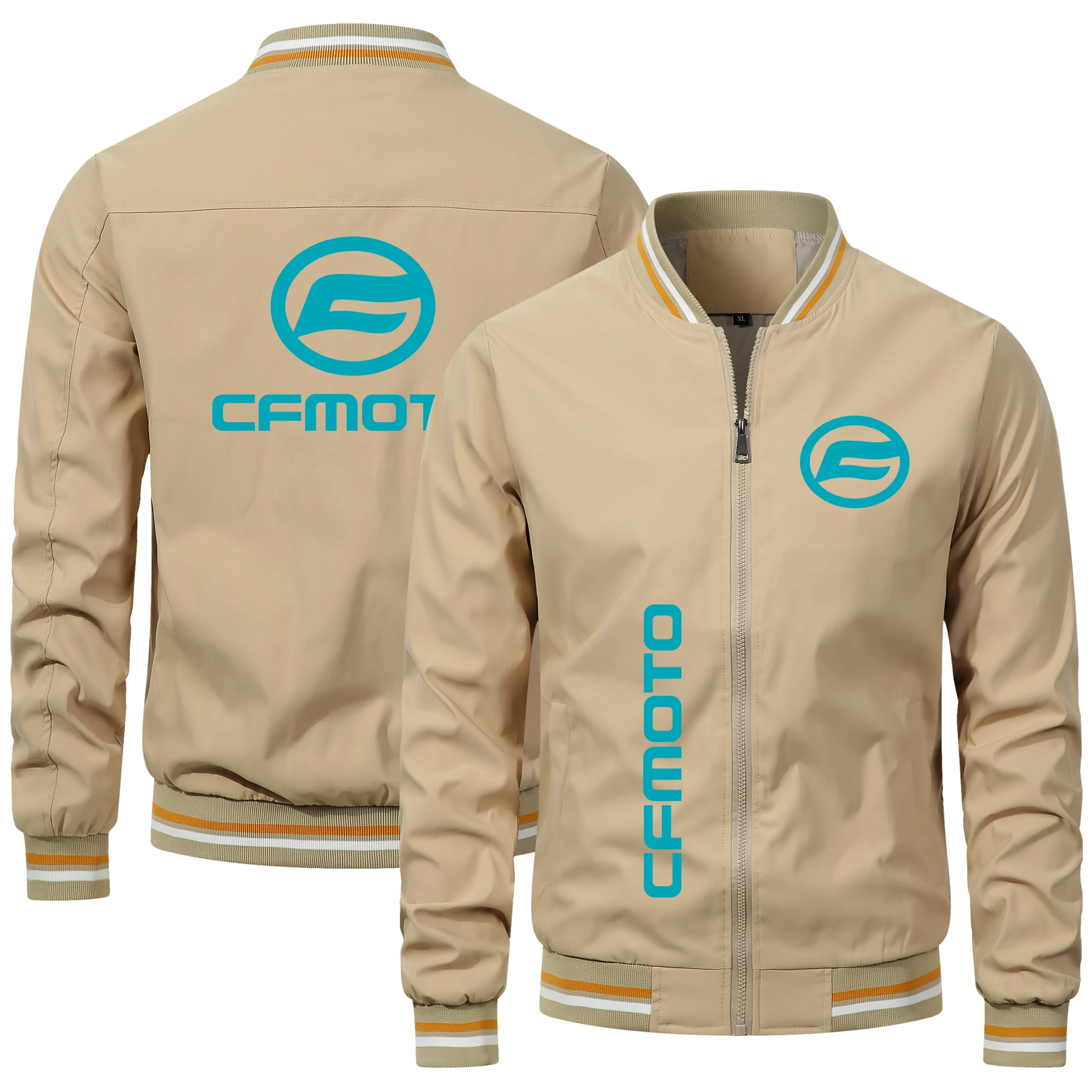 New Fashionable Men's Jacket CFMOTO Logo Motorcycle 2024 Qatar Racing Jacket Outdoor Windproof Off-road Bicycle Jacket Spring 5