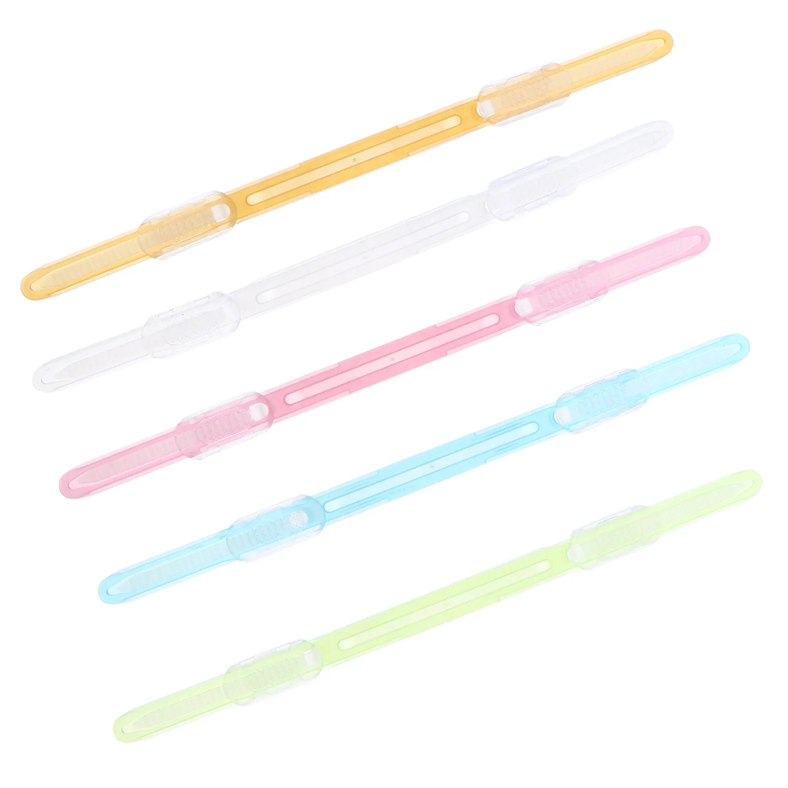 1 세트 플라스틱 제본 클립 강력한 클램프 루스 리프 바인더 클립 문구 사무실 학교용 간편한 사용 종이 클립