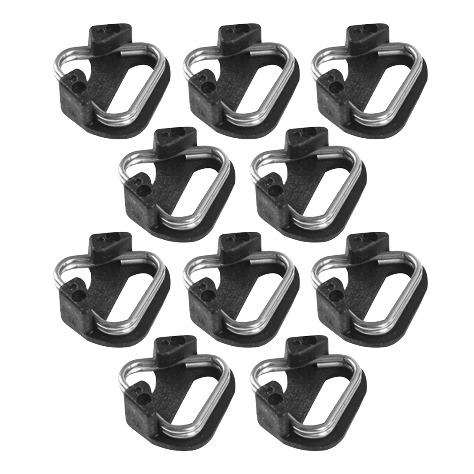 카메라 스트랩 허리 벨트 어깨 끈용 10Pcs 삼각형 분할 후크 높은 내구성 스테인레스 스틸 플라스틱 절묘한