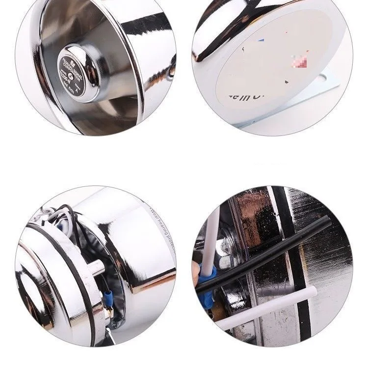 1pc Stainless Steel Alarm Horn Siren 12V 200W Speaker Super Loud Alarme Horn Car Train Truck Motorbike Electronic Claxon Horns