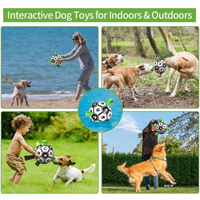 Dog Football With Tags – Toys Interactive Pet Ball With A Difference – Dog Toys Accessories