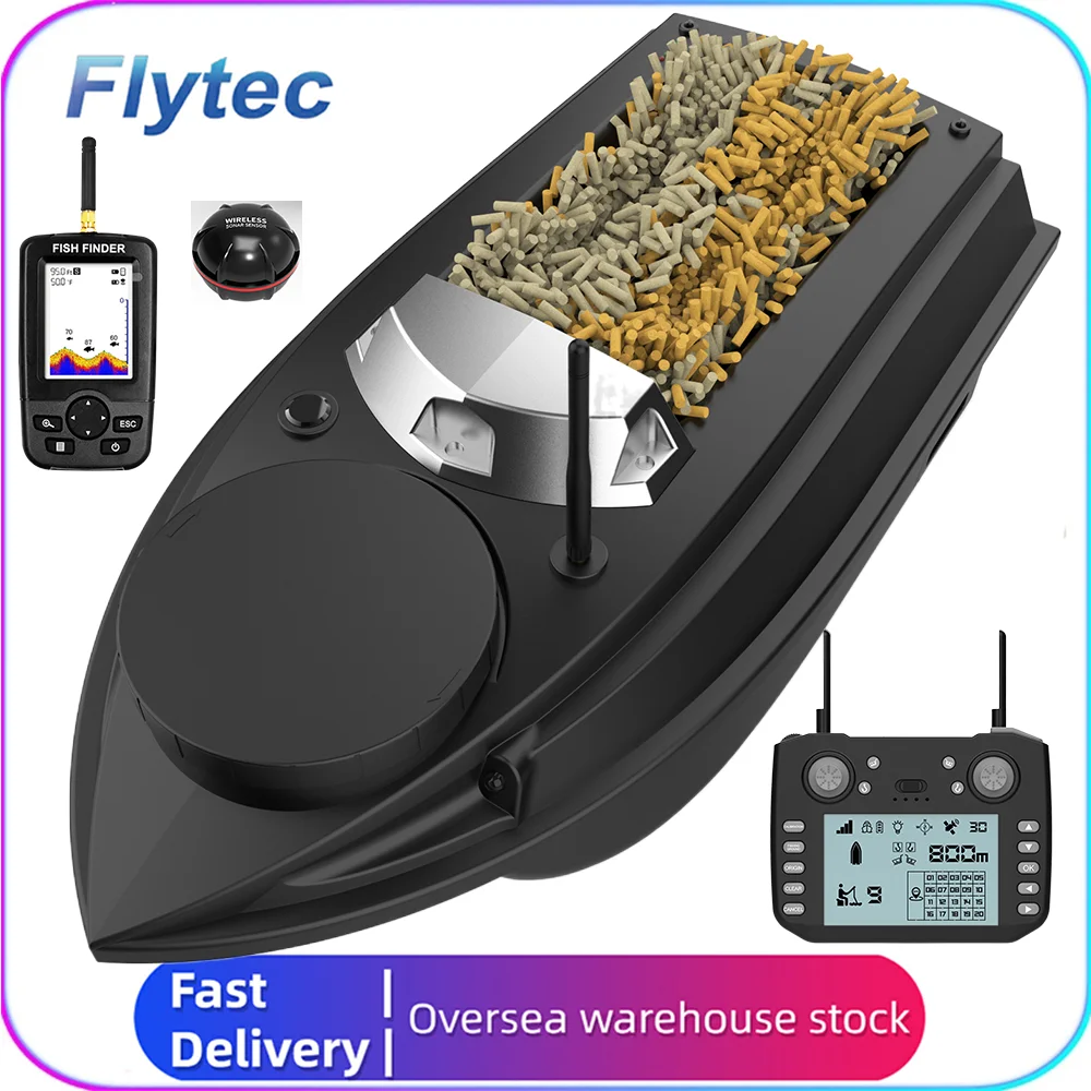 Bateau Appât De Pêche Télécommandé Avec GPS & Détecteur De Poissons – Sans Fil
