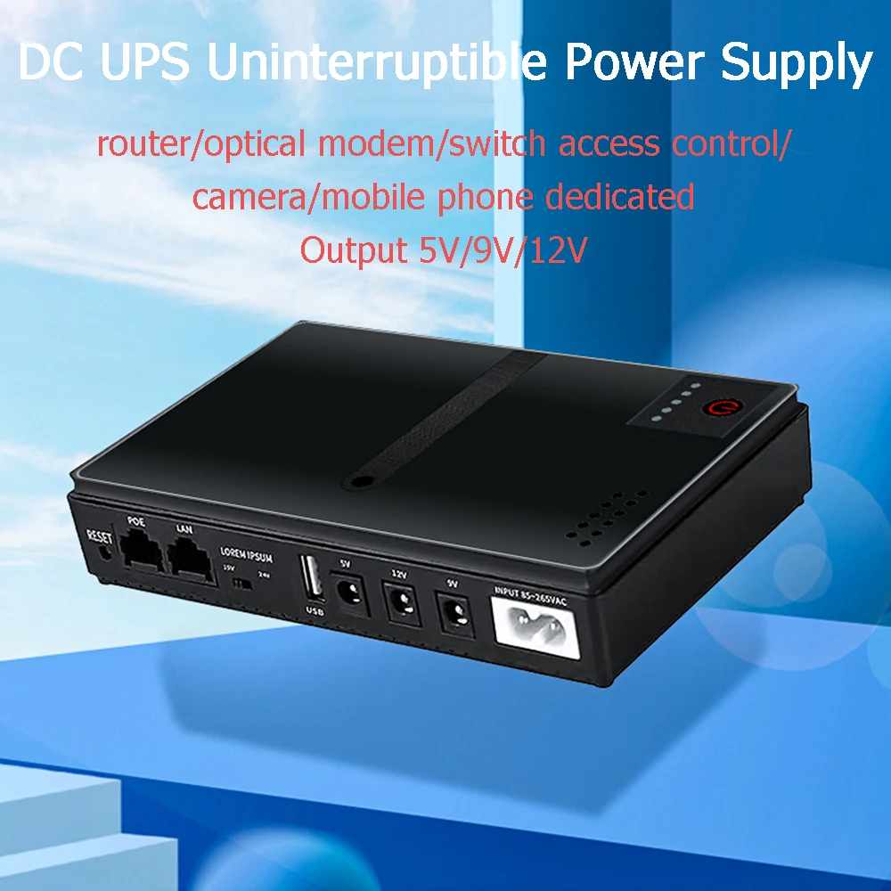 Description Picture 3 of item18W DC1018P Router 5V9V12V DC UPS Uninterruptible Power Supply 10400Mah Emergency Power Supply For Optical Cat Monitor Phone