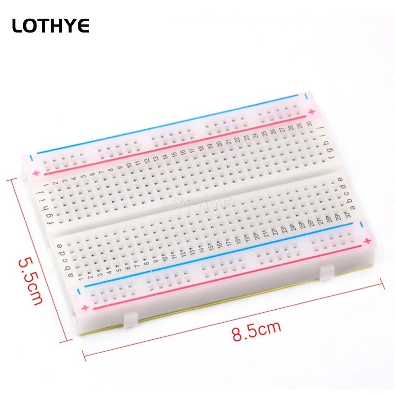 

400 Holes Tie Points Mini Solderless PCB Breadboard Universal Test Protoboard DIY Bread Board Bus Test Circuit Board