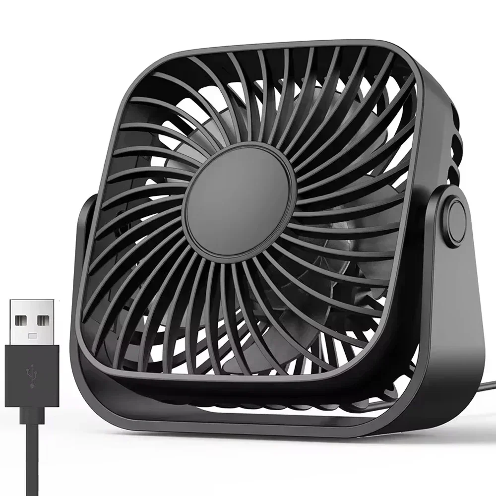 DINRGO مروحة محمولة USB مروحة مكتب الجدول تدفق هوا...