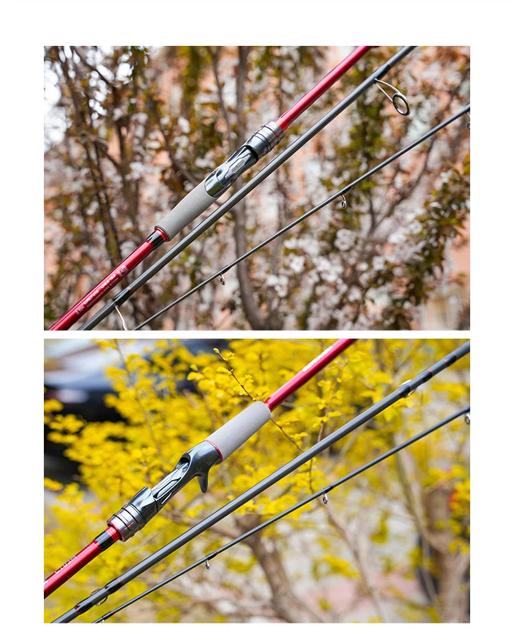 Johncoo 1,68 m -2,7 m Reise Angelrute Weitwurf Angelrute UL ML MH Action Spinnrute Casting Angelrute Hohe Qualität – Detail 12