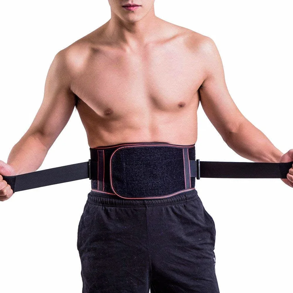 Lower Back Brace Pain Relief Lumbar Support Belt Adjustable Waist Strap for Sciatica Spinal Stenosis Scoliosis or Herniated Disc