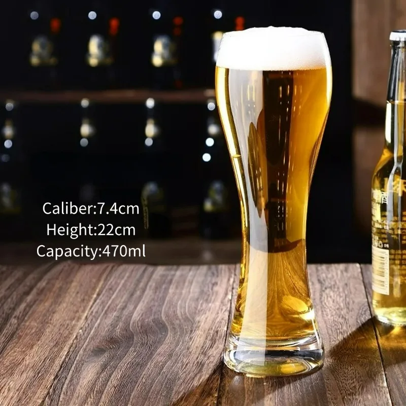 thumbnail image 1 of Vaso de cerveza artesanal Vasos de cerveza de barril de vidrio de gran capacidad Vasos para bebidas frías Vasos de cerveza de barril con personalidad Accesorios para bar de fiesta, 1 of 5