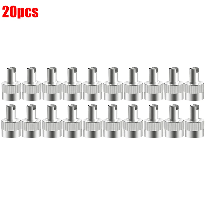 Copper Slotted Head Tire Valve Stem Caps with Core Remover Tool (10/40pcs) - Premium Air Valve Caps