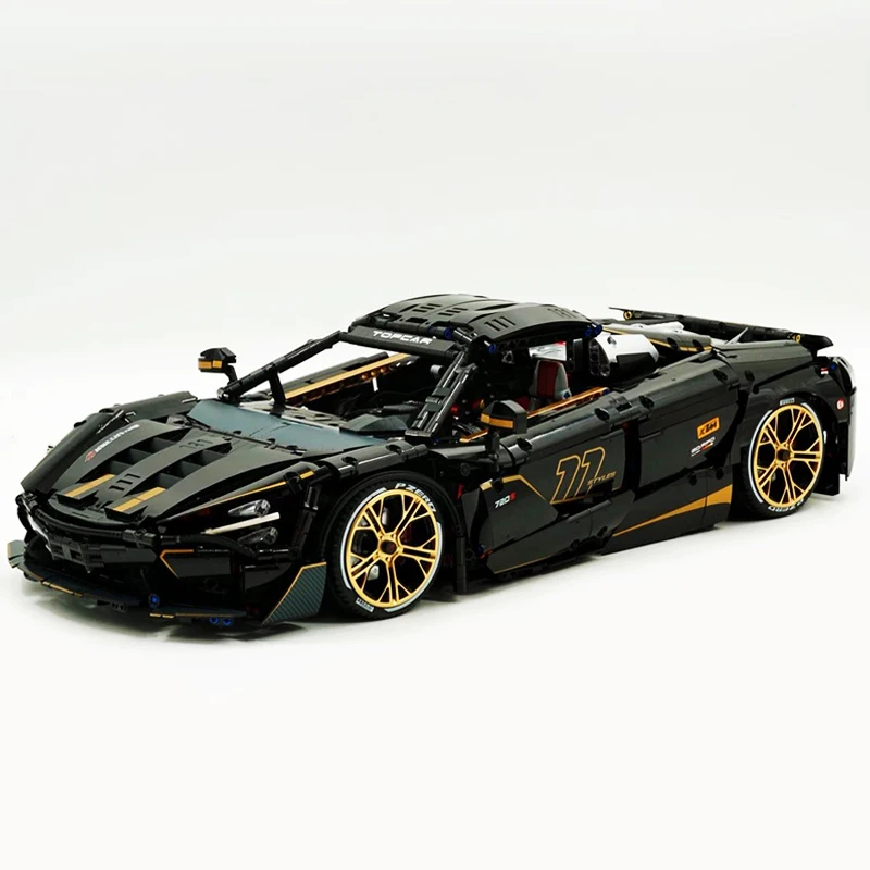 Высокотехнологичный спортивный автомобиль 720S, строительный блок, техническая супер скорость, дистанционное управление, гоночный автомобиль, модель, кирпичи, игрушки для мальчиков MOC