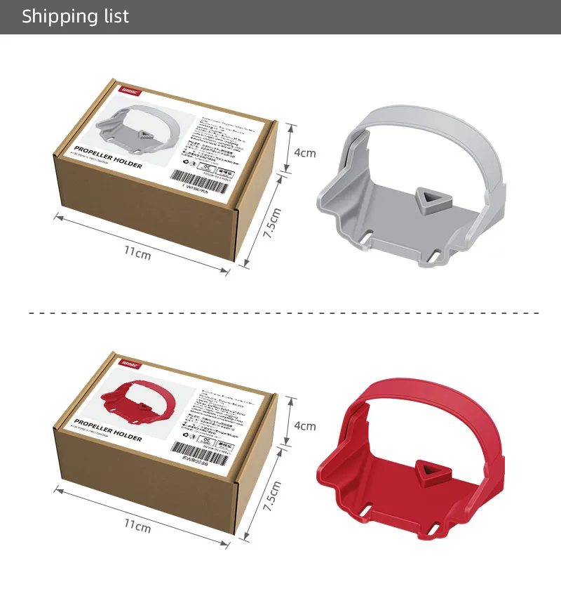 Propeller Stabilizer Holder for DJI Mini 3 PRO, Shipping list 3cm 4cm PROPELLER MOLDER 5 Ticm
