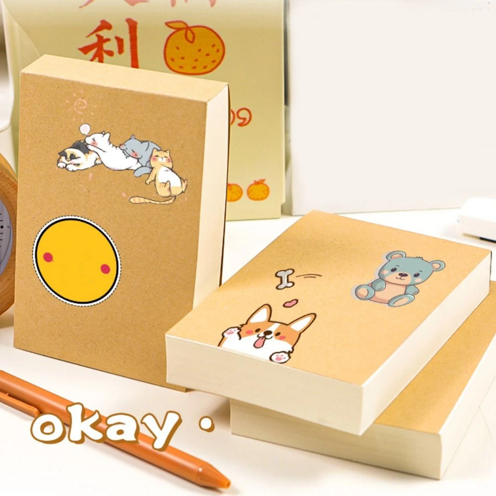 심플 A6 무지 드래프트 노트 252매 쉽게 뜯어쓰기 가능 DIY 오피스 노트 문구 두꺼운 필기용 노트 학생용