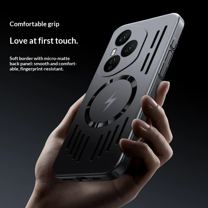 Breathable Magnetic Cooling Luxury Phone Case with Heat Dissipation