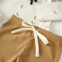 Boys split long-sleeved swimsuit swimming cap kidsren's clothing banana yellow pants 6