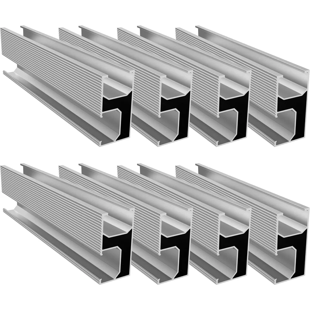 Mounting Rail Ensure Accurate Positioning and Maximum Output of Your Solar Panels with High Quality Rail 1/2/4/8Pcs