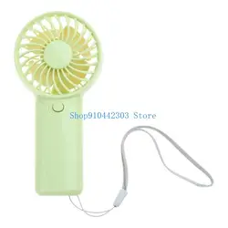 Compact Rechargeable Pocket Fan for Indoor and Outdoor Use (Green)