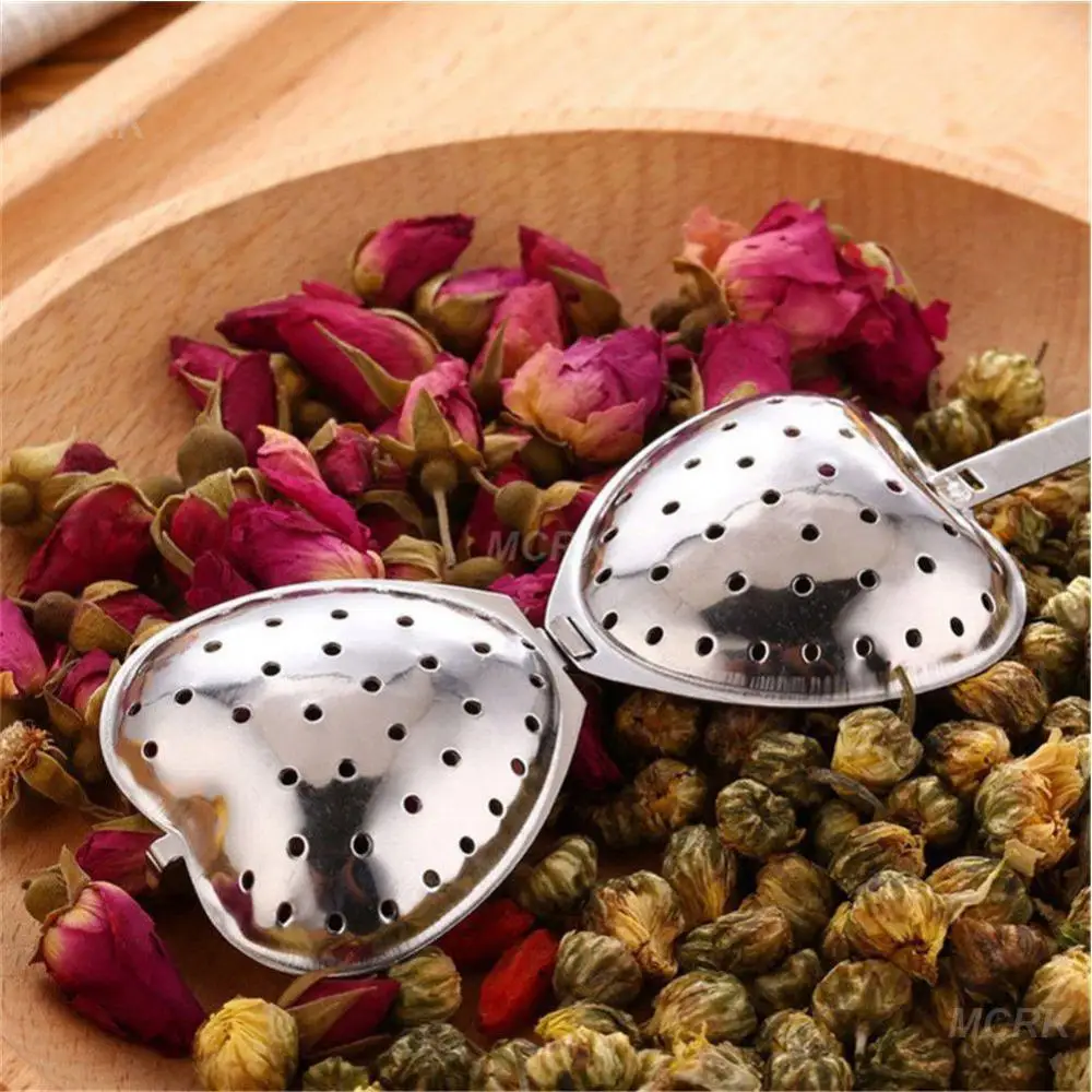 Description Picture 3 of itemStainless Steel Tea Infuser Heart Shape Tea Strainer Locking Spice Tea Ball Strainer Mesh Infuser Strainers Kitchen Accessories