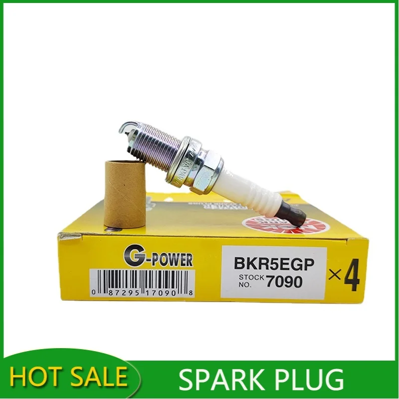 

NEW 4pcs BKR5EGP 7090 Platinum Spark Plug Fit For Toyota Bentley Hyundai Kia Acura Mazda Mitsubishi Infiniti Isuzu Suzuki