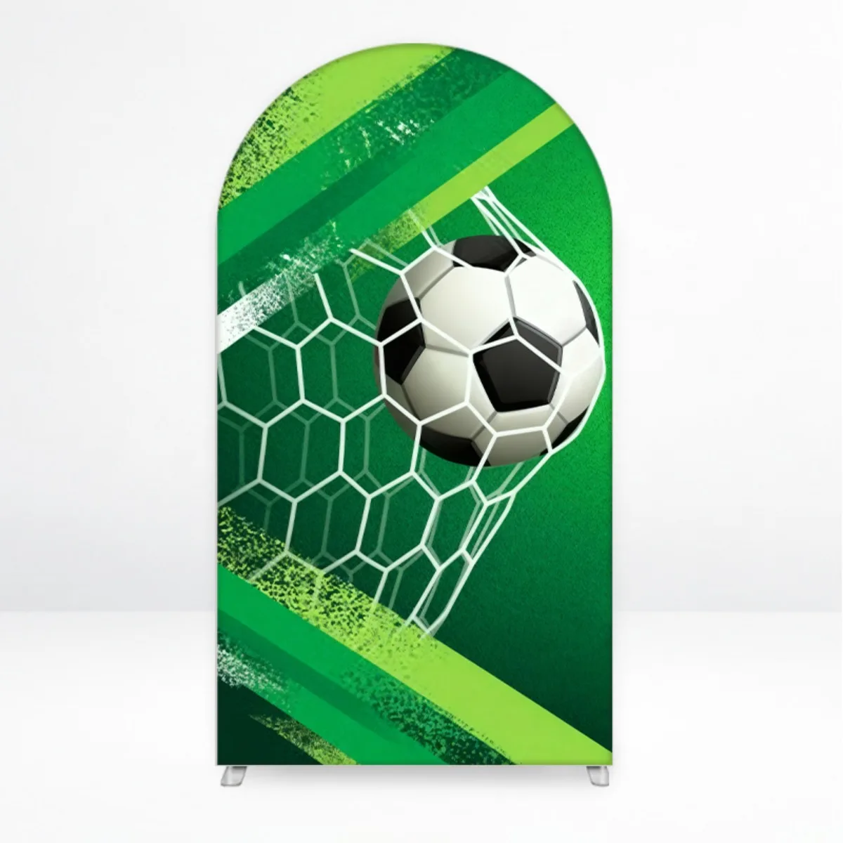 VIKAMA 2D Flacher Bogen Fußball-Themen Fotografie-Hintergrund Ideal für Partydekoration – Detail 7