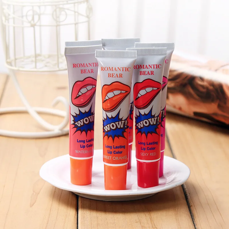 Peel Off Liquid Lipstick Waterproof Long Lasting Tear Lip Gloss Lip Tint 6 Colors Pull Lips Mask Cosmetic Makeup lip gloss,lip makeup,lip tint