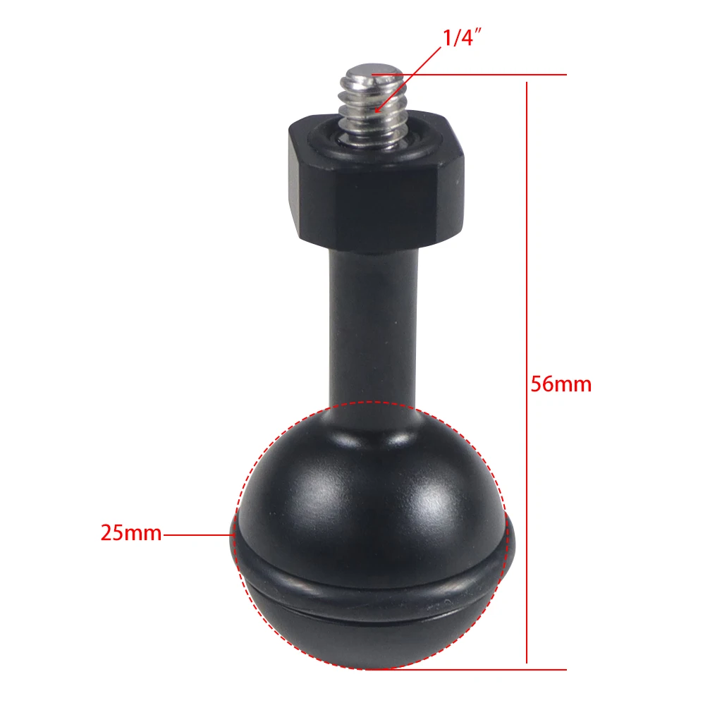 6 inch/4.5 inch/3 inch Hand Pump Suction Cup 1/4 Thread Camera Stabilizer Mount