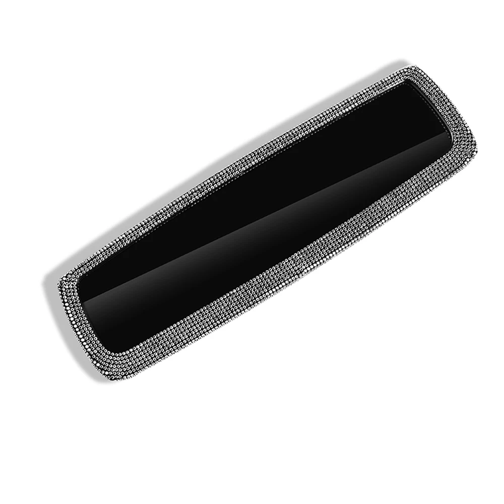 Shiny Rhinestone Car Rearview Mirror Cover Decorative Bling Auto Rear View Mirror Auto Case Rear Interior Car Accessories