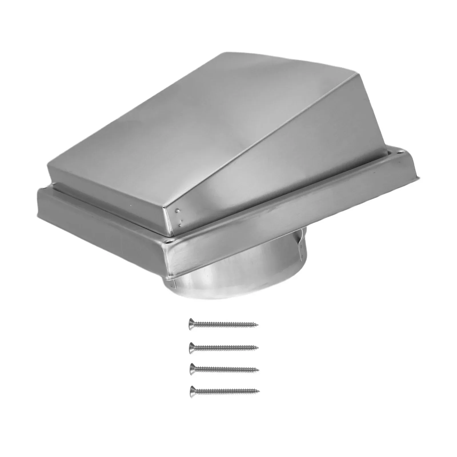 Wall Air Vent Outlet Stainless Steel Extractor Fan Vent Cover Ducting Ventilation Exhaust Grille Cover 100/125/150mm Vents Cap