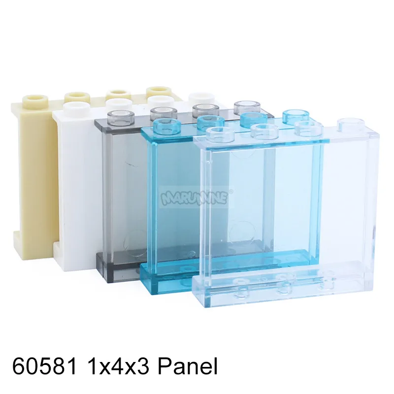 MARUMINE MOC Brick Window Glass House Wall Panel 87552 87544 60581 87543 59349 Build Brick Accessories Parts Assembles Particles 5