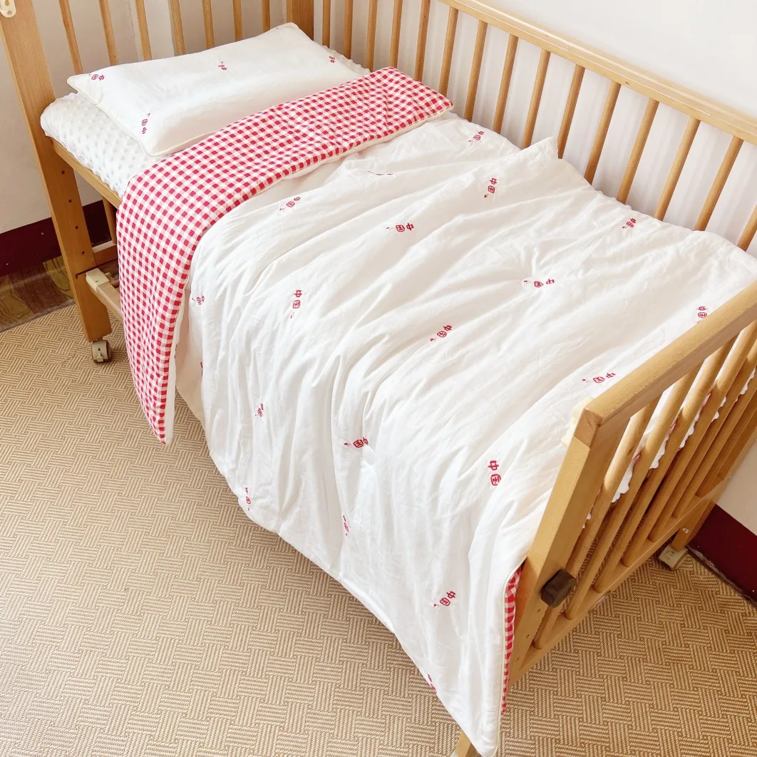 Class a Pure Cotton Embroidered Baby Quilt Newborn Baby Kindergarten Summer Cool Quilt All Year Round Breathable
