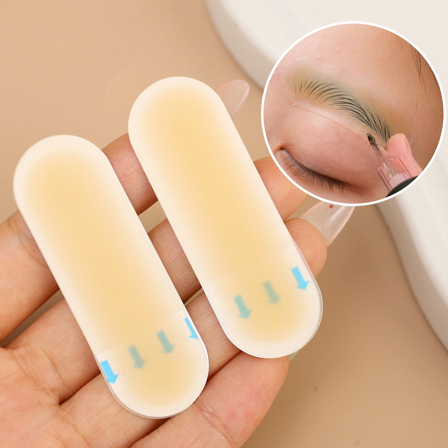 Silicone Tattoo Training Supplies Eyebrow Protection Stickers